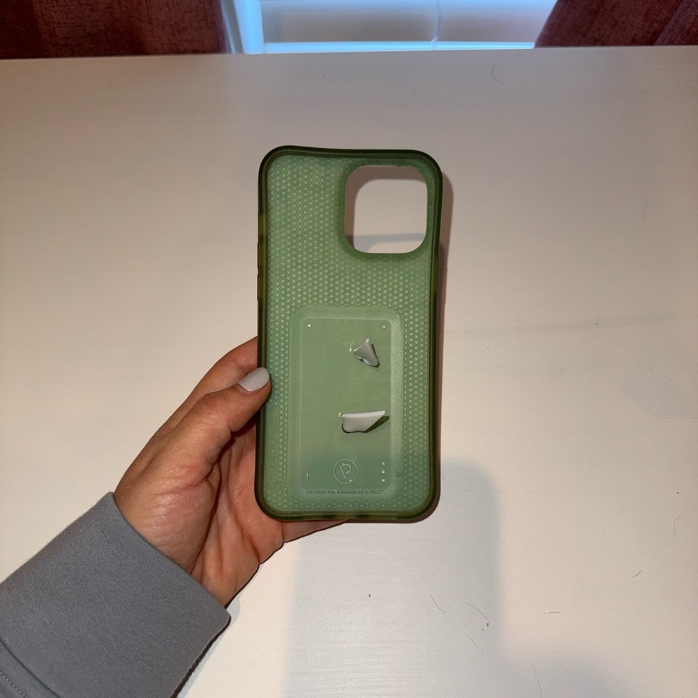 Groovy Sage Checkered! iPhone 13 Pro Max Case - Picture 2 of 3